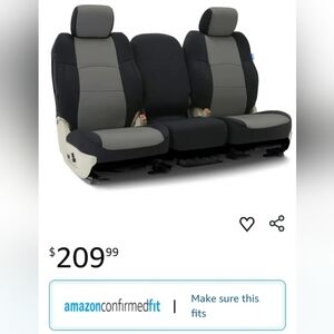 Black and Gray Car Seat Covers